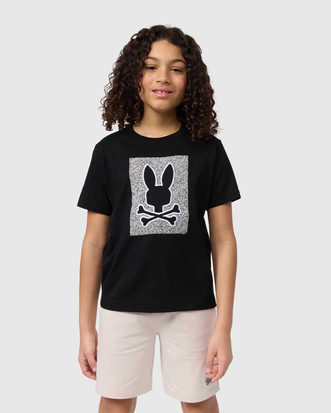 T Shirt Graphique Psycho Bunny Livingston Graphic Tee Noir Homme | WMP-60467797